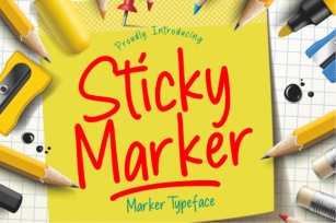 Sticky Marker Font Download