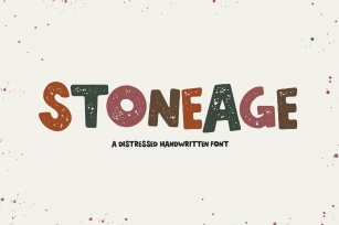Stoneage - Distressed Handwritten Font Font Download