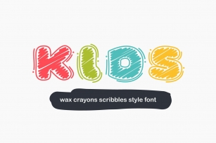 KidsCrayons Colored font Font Download