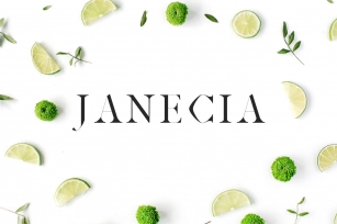 Janecia Serif Typeface Font Download