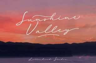 Sunshine Valley Script Font Download
