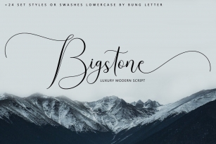 Bigstone - Luxury Script Font Download