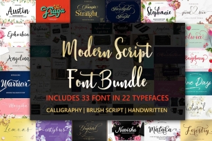 Modern Script Bundle Font Download