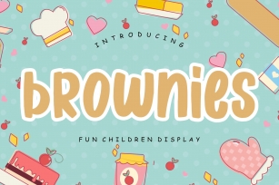 Brownies Fun Children Display Font Download