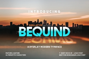BEQUIND modern typeface Font Download