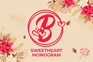Sweetheart Monogram Font Download