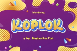 Koplok - a Fun Handwritten Font Font Download