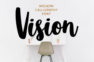 Vision bold script font Font Download