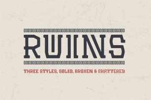Ruins // 3 Styles Font Download