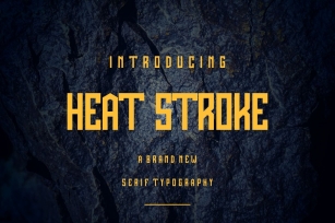heat  stroke sports font Font Download
