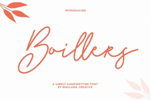 Boillers Simply Handwritten Font Download