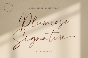 Plumrose Signature Script Font Download