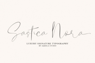 Sastica Nora Font Download