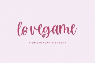 Lovegame Script with Hearts Font Download
