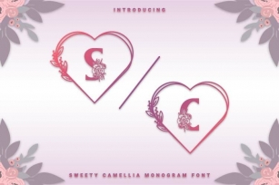 Sweety Camellia - Monogram Font Font Download