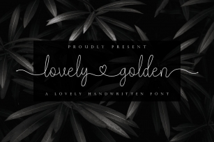 lovely golden - Lovely Handwritten Font With Heart Font Download