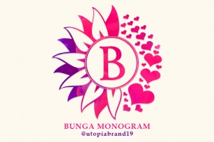 Bunga Monogram Font Download