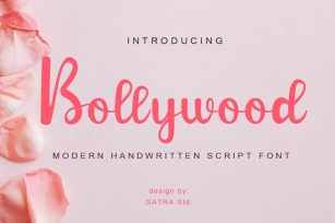 Bollywood Moden Handwritten Script Font Font Download