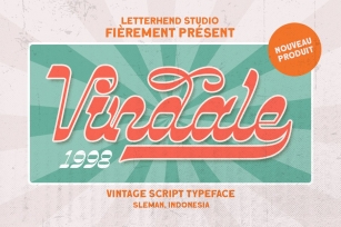 Vindale - Vintage Script Typeface Font Download