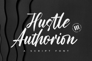 Hustle Authorion- A Script Font Font Download