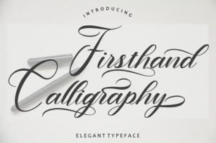Firsthand Calligraphy Font Download