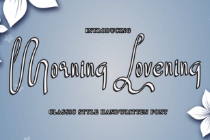 Morning Lovening Font Download