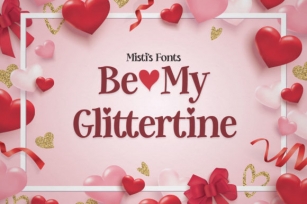 Be My Glittertine Font Download