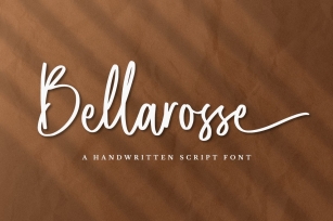 Bellarosse // Elegant Script Font Download