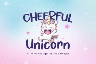 Cheerful Unicorn + Vector Font Download