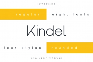 Kindel - Sans Serif Typeface Font Download