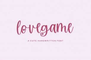 Lovegame Script Font Download