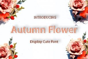 Amsterdam flower | Cute Display Typeface Font Font Download