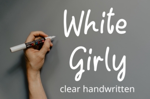 White Girly Font Download