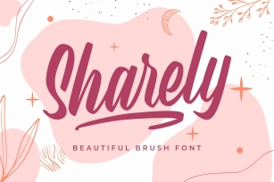 Sharely - Beautiful Brush Font Font Download