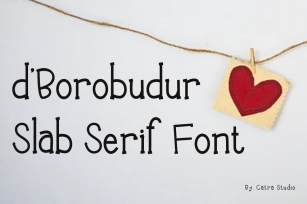 dBorobudur Slab Serif Font Font Download