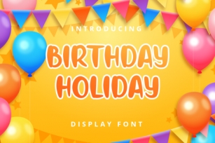 Birthday Holiday Font Download
