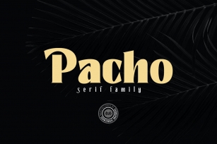 Pacho - Serif Family Font Download