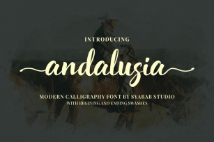 Andalusia  Chic Calligraphy. Font Download