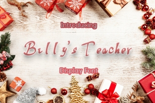 Billys Teacher| Cute Display Typeface Font Font Download