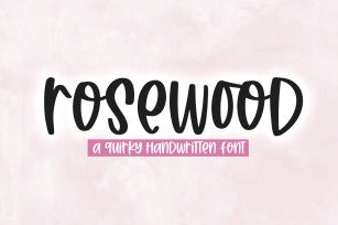 Rosewood - A Quirky Handwritten Font Font Download