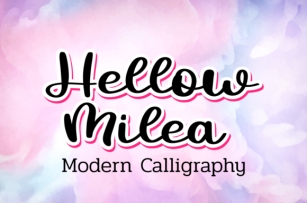 Hellow Milea Font Download