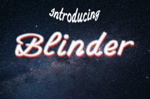 Blinder Font Download