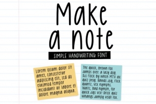 Make a Note Font Download