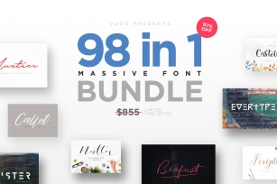 FontGrap - 98 Font Bundle Font Download