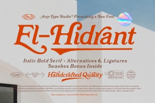 El Hidrant Rough Serif With Swashes Font Download