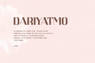 DARIYATMO SANS SERIF FONT Font Download