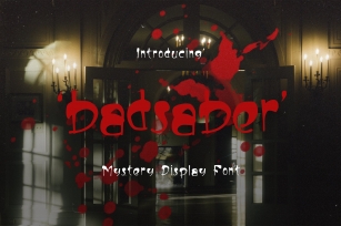 Badsaber Mystery Horror Display Font Download
