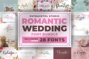 Romantic Wedding Bundle Font Download