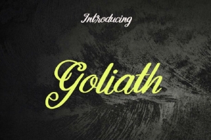 Goliath Font Font Download