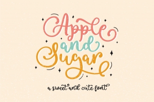 Apple and Sugar Font Download